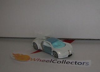 Bugatti Veyron WHITE/Silver * LOOSE Mystery Car * 2007 Hot Wheels