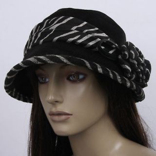 B18311 Winter Bucket Hat Cap Fedora Crusher Womens Warm