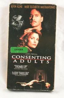 Consenting Adults Kevin Kline Mary Mastrantonio Used VHS Video Tape