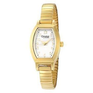 by Bulova 44L101 Womens Gold Plated Expansion Bracelet Watch $90
