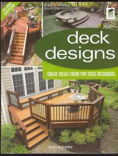Deck Designs Building Guide Book Stone Rock Lumber Wood Planters