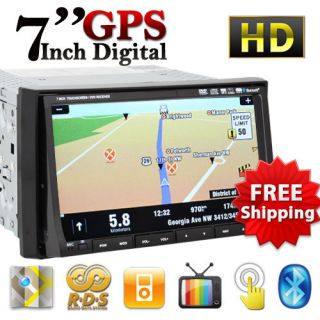 2Din Car Deck DVD Radio Digital HD LCD GPS Dual Zone