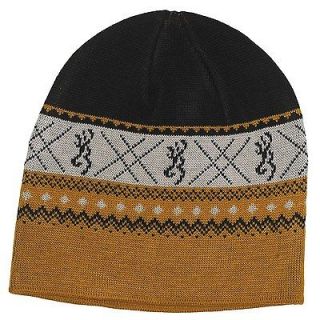 BROWNING hunting shooting hat NEW beanie cap gold