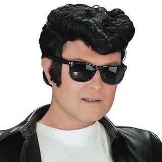 MENS COSTUME WIGS ROCK AND ROLL POMPADOUR GREASER ROCKABILLY 50s WIG