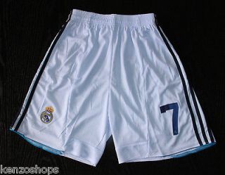 RONALDO Real Madrid White SHORTS 2012   2013 Home S M L XL NEW