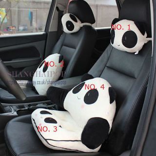 Panda Car Seat Pillow Throw Butt Waist Cushion Head Support Neck Rest