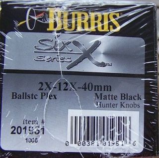 Burris Six Series 2 12x40mm Rifle Scope ~Ballistic~ NIB