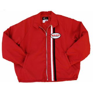 Mooneyes Gas Station Jacket in Red (XL) Hot Rod Kustom Chevy VW Moon