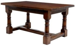 17TH CENTURY INFLUENCED SOLID OAK SMALL REFECTORY TABLE