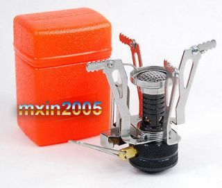 Camping Gas Stove Light w/Box Backpack 3 Gas Powered Butane Propa
