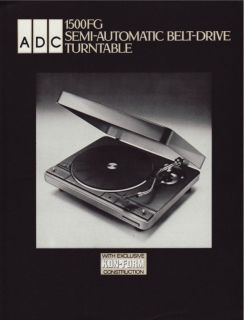 ADC 1500FG Turntable Brochure