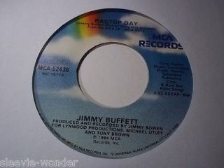 Jimmy Buffett Ragtop day / When the wildlife betrays m 7 45rpm vinyl