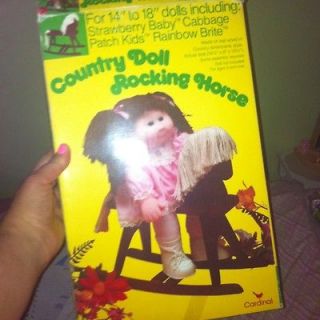Country Doll Cabbage Patch Kids Rocking Horse In Box