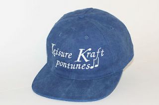 LEISURE KRAFT PONTUNES Pontoon Boat Company Snapback Marble Hat Cap