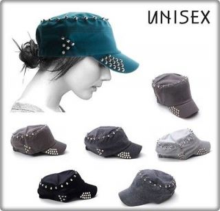 UNISEX CADET HAT BASEBALL BALL CAP HORN VINTAGE MILITARY STYLE NEW