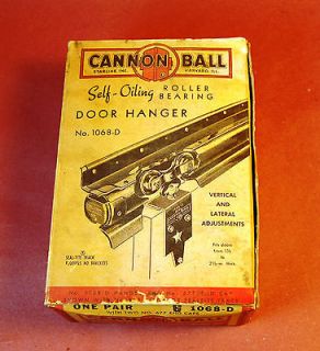 NOS Vintage Starline Cannon Ball Barn Door Hanger Hardware Harvard