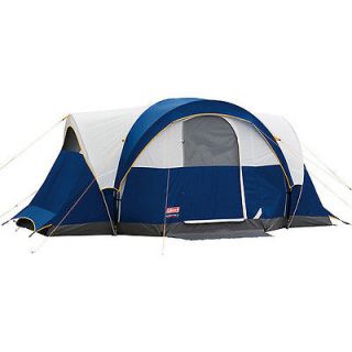 Coleman Stockton 8 Person Tent 14 X 9, Blue  6 Ft. Tall Standing Room