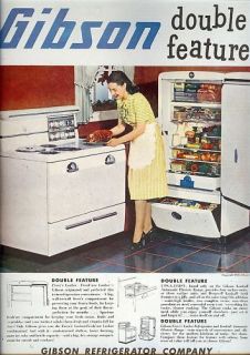 1948 GIBSON Refrigerator & Kookall Electric Range AD