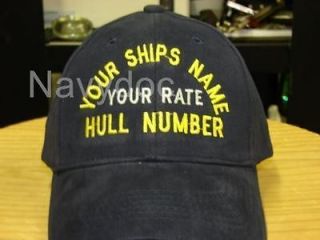 USS SHREVEPORT JOB RATE INSIGNIA EMB CAP HAT