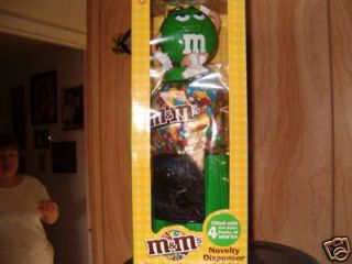 Newly listed GREEN M&M Candy Dispenser & Coin Bank (Candy Included)