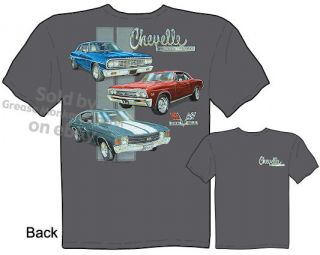 1971 Chevelle Apparel Chevy Muscle Car Tee Shirts, Sz M L XL 2XL 3XL