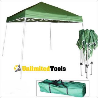 Portable 10 X 10 Foldable Canopy Tent Camping Aluminum Construction