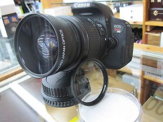 Macro Lens For Canon Eos Digital Rebel t2i xt t2i t3 t4 xt w/18 55 Ru