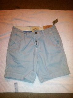 Hollister by Abercrombie Shorts Mens 28 , 31 High Rise White / Navy