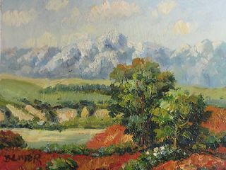 Original Hand Painted Rocky Mountain Vista 8x10 Oil Painting