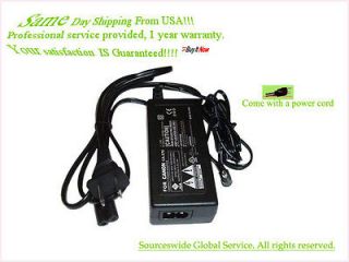 Adapter For Canon ZR60 ZR70MC ZR80 Battery Charger Power Supply Cord