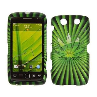 Snap on POT Plant LEAF Chronic Protector Case 4 BlackBerry TORCH 9850
