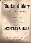 Vintage 1931 THE HOUR OF CALVARY SHEET MUSIC by Tyler and OHara