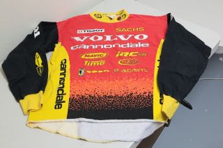 Cannondale Volvo Team jersey long sleeve padded elbows Medium DH MTB