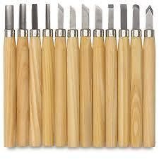 WOOD CHISEL CARVING SET 12 PIECE WOODWORK WOODWORKING TOOLS
