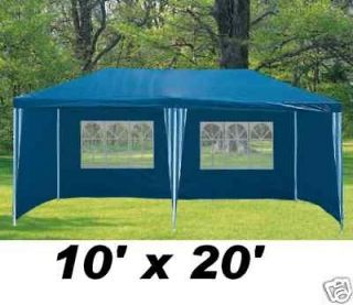 Newly listed NEW 10x20 BLUE GAZEBO PARTY TENT CANOPY w/ SIDE WALLS