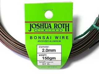 Bonsai Training Wire 2.0 mm 150 gm Coil Anodized Alum