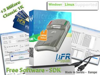 RFID Card Reader Programmer 13.56 MHz Linux/Windows Free Software