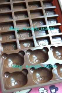 Rilakkuma Relax Bear Silicone Chocolate Bar Jelly Candy Dessert Mold