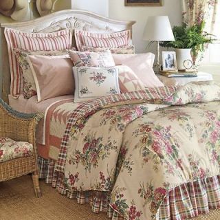 Chaps Wainscott Queen Comforter Reversible New Pretty Fabric