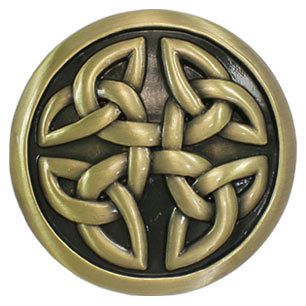 NEW Vintage Gold Brass Irish Celtic Round Knots Mens Womens Belt