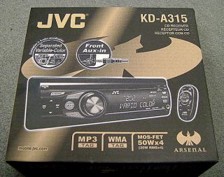 JVC Car Audio In Dash Radio CD/MP3 Stereo Receiver NEW
