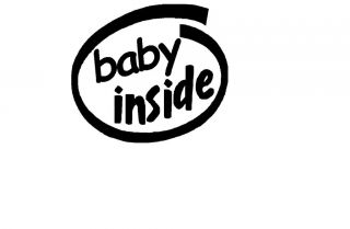 Baby Inside Vinyl Wall Decal