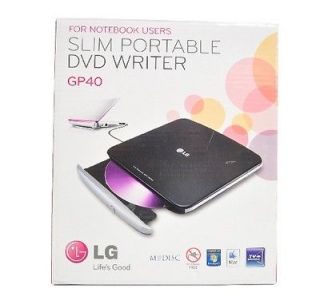 LG GP40 Slim Portable DVD Writer GP40NB40 8x External USB Double Layer