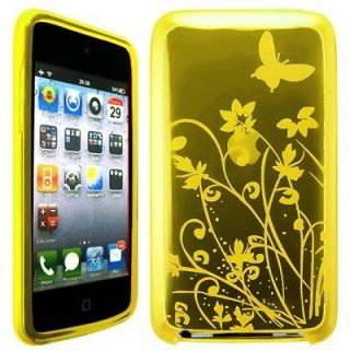FLORAL GEL COVER CASE POUCH SHELL POCKET FOR iPOD TOUCH 3 3RD GEN