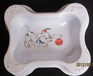 Yummy! Plastic Dog Pet Cat Food Water Quadrate Bowls Feeding Dishes