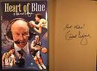 Cawood Ledford Signed Heart of Blue Softcover Book   Kentucky Wildcats