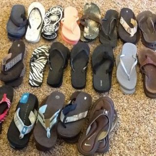Of Flip fops,sandals Nike,roxy,nort​h Face,tommy Hilfiger,Chaco