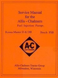 ALLIS CHALMERS Roosa Master D DB Bosch Service Manual