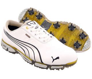 New Mens PUMA Cell Fusion 3 III PRO Golf Shoes White/Silver Size 12