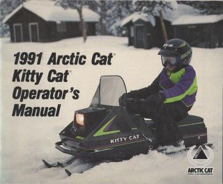 1991 ARCTIC CAT SNOWMOBILE KITTY CAT OPERATOR MANUAL